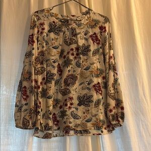 Faith and Joy Split sleeve Floral Print Women's Top - Multicolor